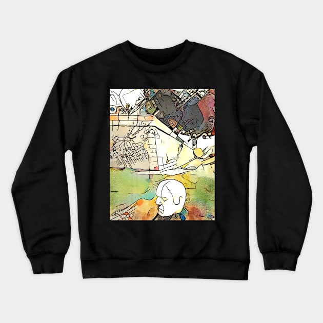 Kandinsky meets Cartagena, motif 6 Crewneck Sweatshirt by Zamart20